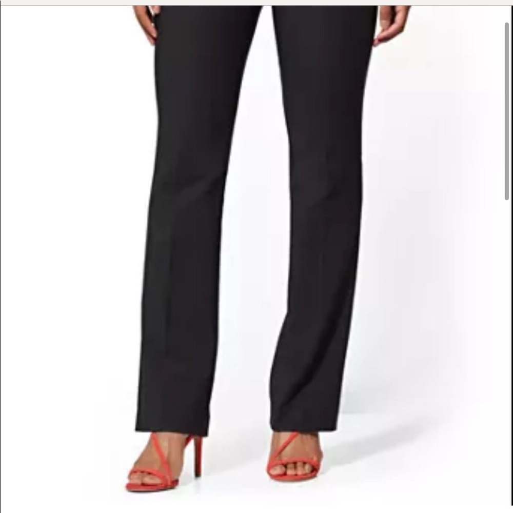 7th Avenue Design Studio New York & Company Size 2 Tall Black Dress Pant